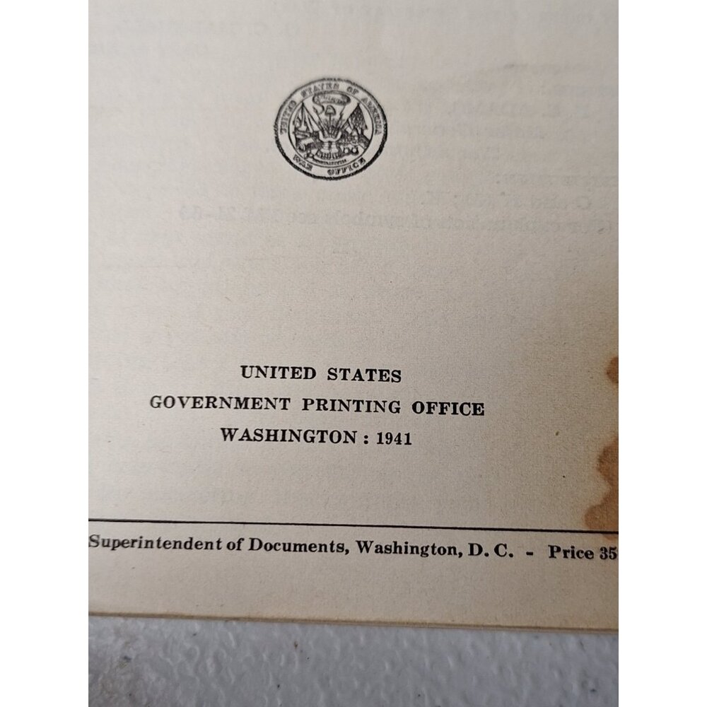 WW2 War Department Basic Field Manual Soldiers Handbook 1941 Original C - Picture 5 of 8